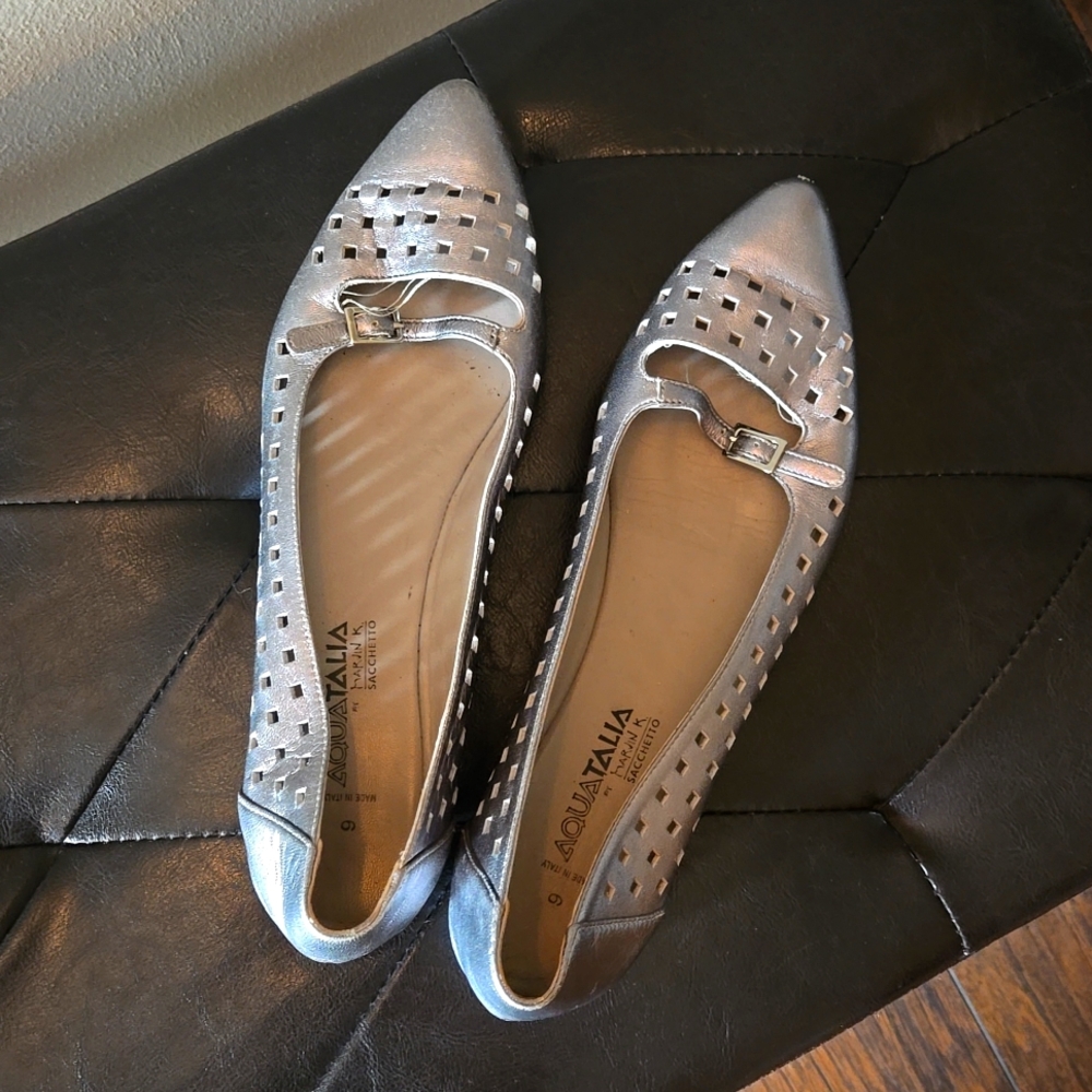 Aquatalia Pointed-toe Flats
